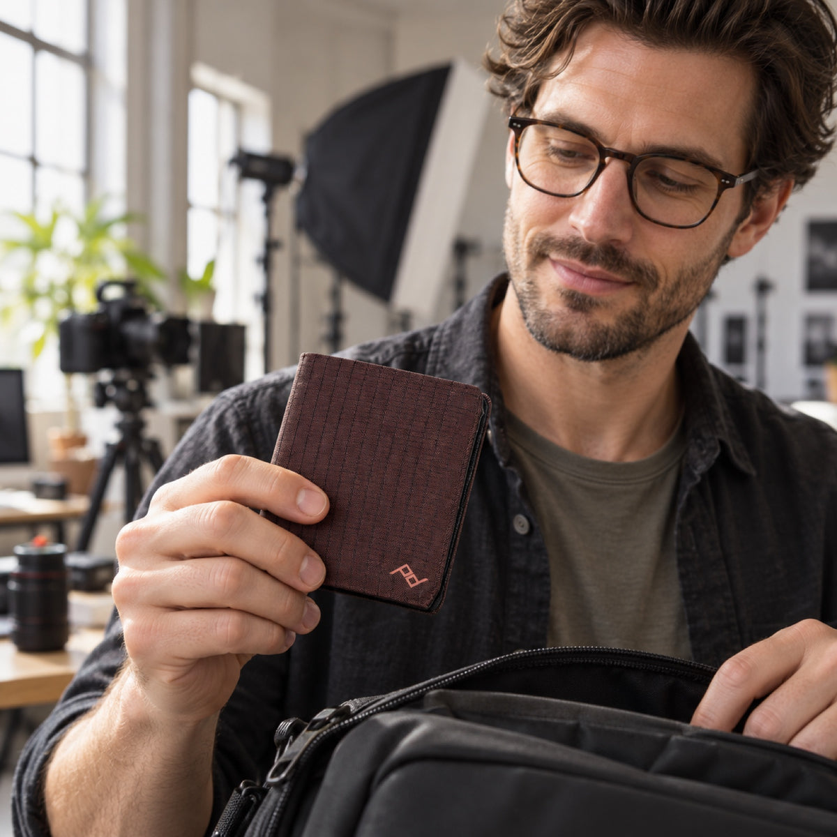 Peak Design Everyday Billfold Wallet – Eclipse – illustrative photo (AI)