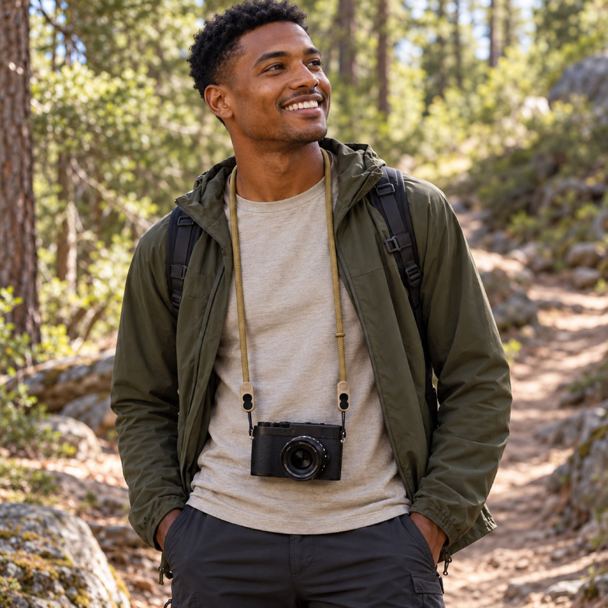 Peak Design Form Rope Camera Strap Long – Kelp – illustrative photo (AI)