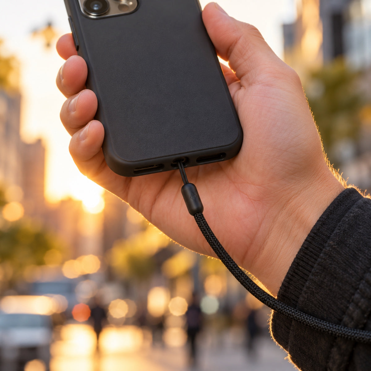 Peak Design Mobile Strap Adapter – Black – illustrative photo (AI)