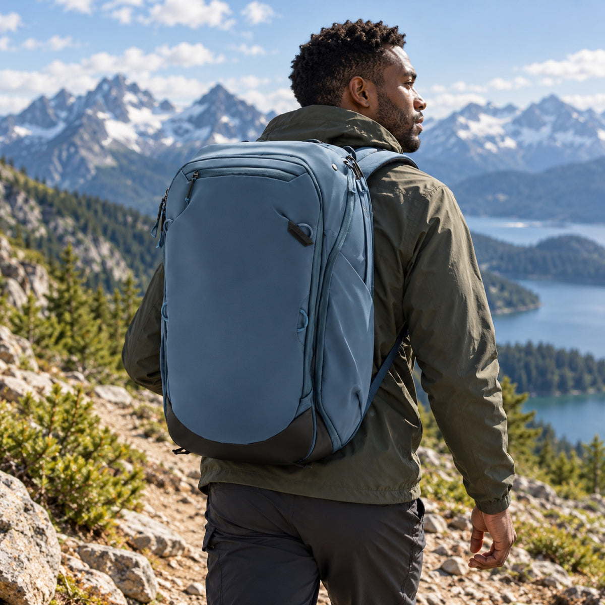 Peak Design Travel Backpack 45L v2 – Ocean – zdjęcie poglądowe (AI)