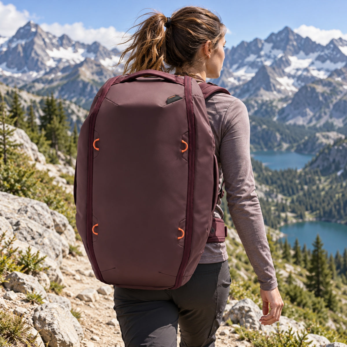 Peak Design Travel Duffelpack 65L – Eclipse – zdjęcie poglądowe (AI)