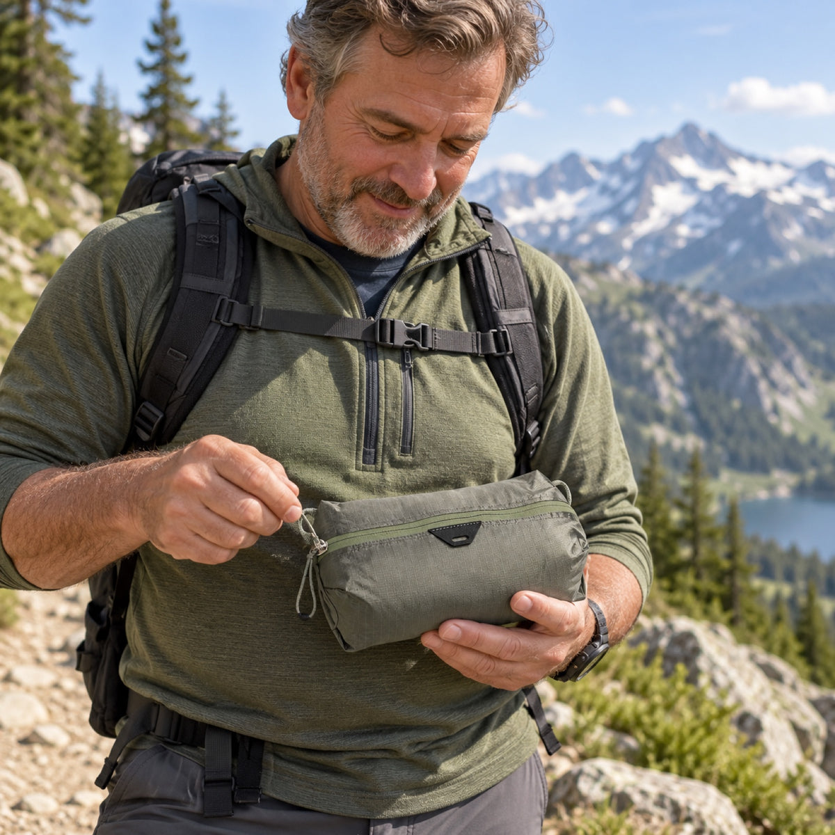 Peak Design Ultralight Packing Cube X-Small – Sage – zdjęcie poglądowe (AI)