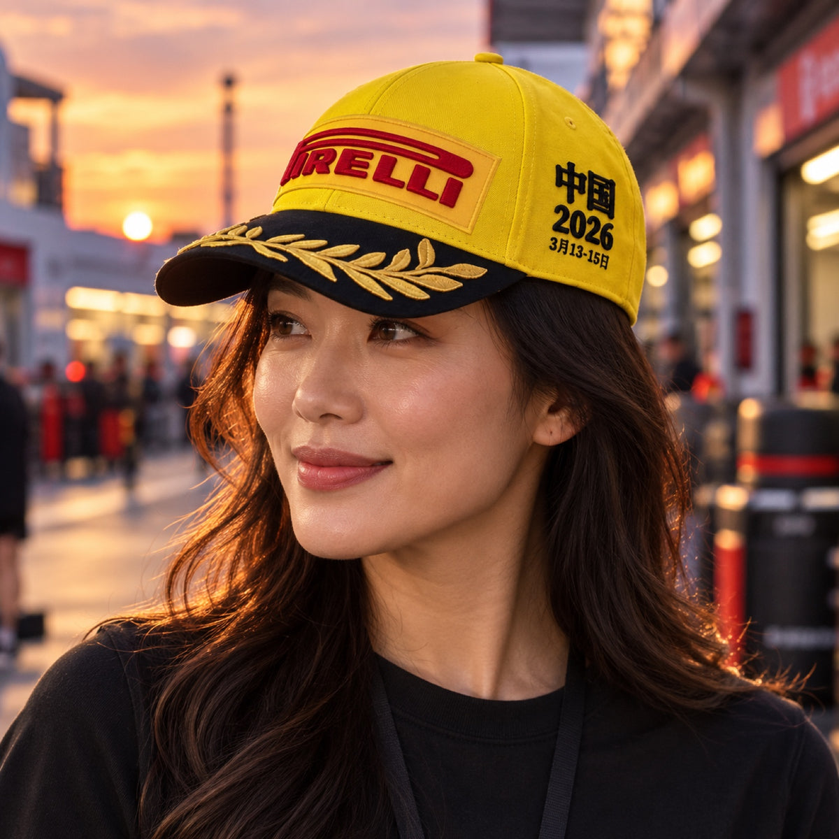 Pirelli F1® Cap – CHINA 2026 Edition – illustrative photo (AI)