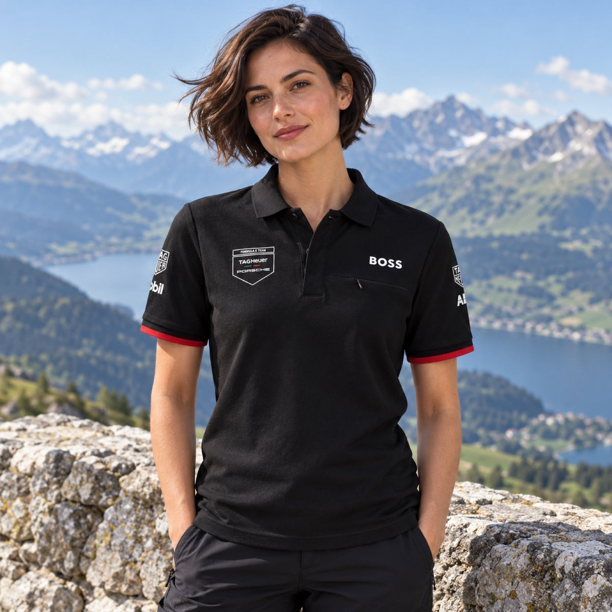 Porsche Motorsport Formula E Team Polo – Black – illustrative photo (AI)