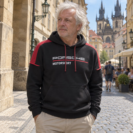Porsche Motorsport Lifestyle Hoodie – Black – ilustrační foto (AI)