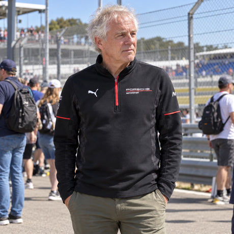Porsche Motorsport Team Sweatshirt with Sponsor Logos – ilustrační foto (AI)