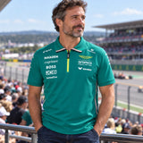 Aston Martin F1 Team Polo with Sponsor Logos – illustrative photo (AI)