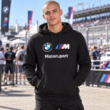 Bluza casual z kapturem BMW Motorsport – czarna – zdjęcie poglądowe (AI)