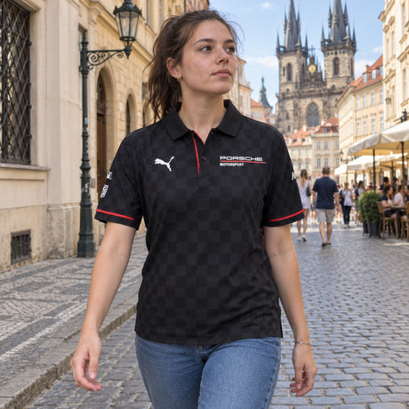 Porsche Motorsport Team Polo with Sponsor Logos – ilustrační foto 2 (AI)