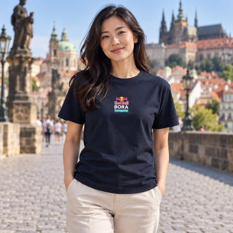 Koszulka kibica Red Bull Bora Hansgrohe z logo – granatowa – zdjęcie poglądowe (AI)