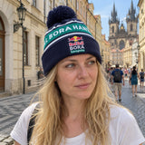 Red Bull Bora Hansgrohe Bobble Hat with Logo – Navy Blue – ilustrační foto 2 (AI)