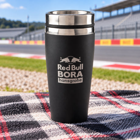 Podróżny kubek termiczny Red Bull Bora Hansgrohe z logo – zdjęcie poglądowe (AI)