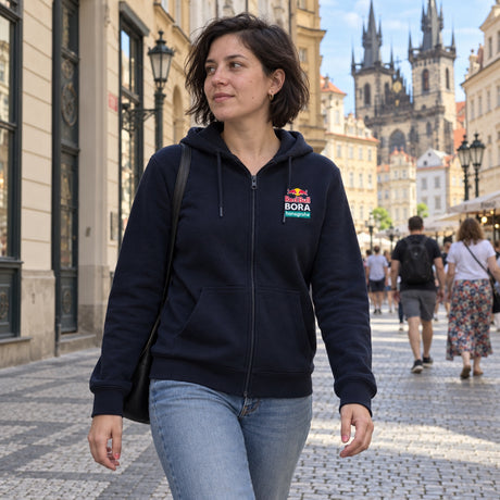 Red Bull Bora Hansgrohe Fan Hoodie with Logo – Navy – S – ilustrační foto 2 (AI)