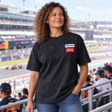 Koszulka casual Oracle Red Bull Racing NE LINEAR – czarna, oversize – zdjęcie poglądowe (AI)