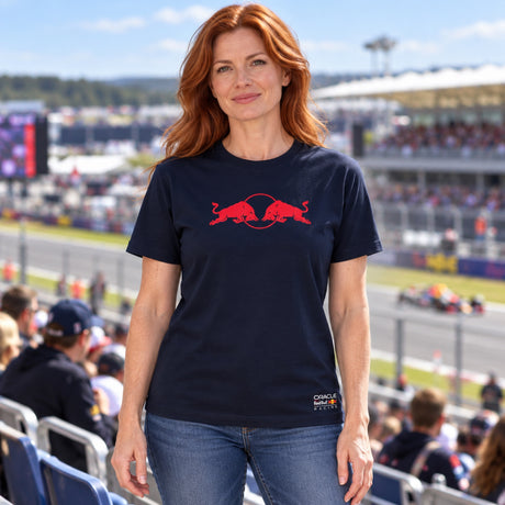 Koszulka Oracle Red Bull Racing edycja SPARK z logo – granatowa – zdjęcie poglądowe (AI)