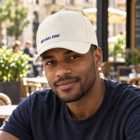 Red Bull Ring DEBOSSED Casual Cap – Off-White – illustrative photo (AI)