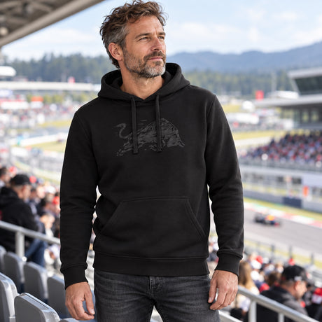 Bluza kibica z kapturem Red Bull Ring Paddock – czarna – zdjęcie poglądowe (AI)
