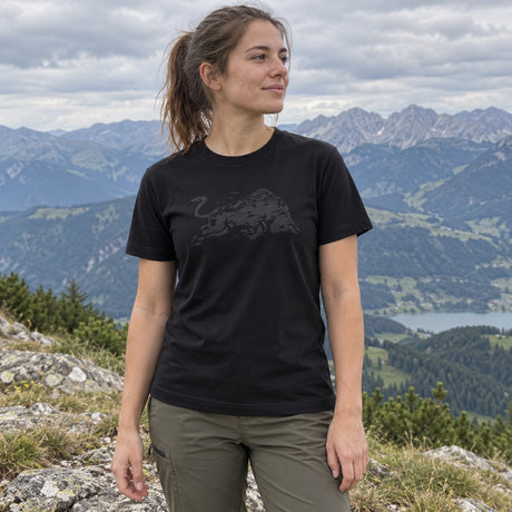 Red Bull Ring Paddock Fan T-Shirt – Black – illustrative photo 2 (AI)