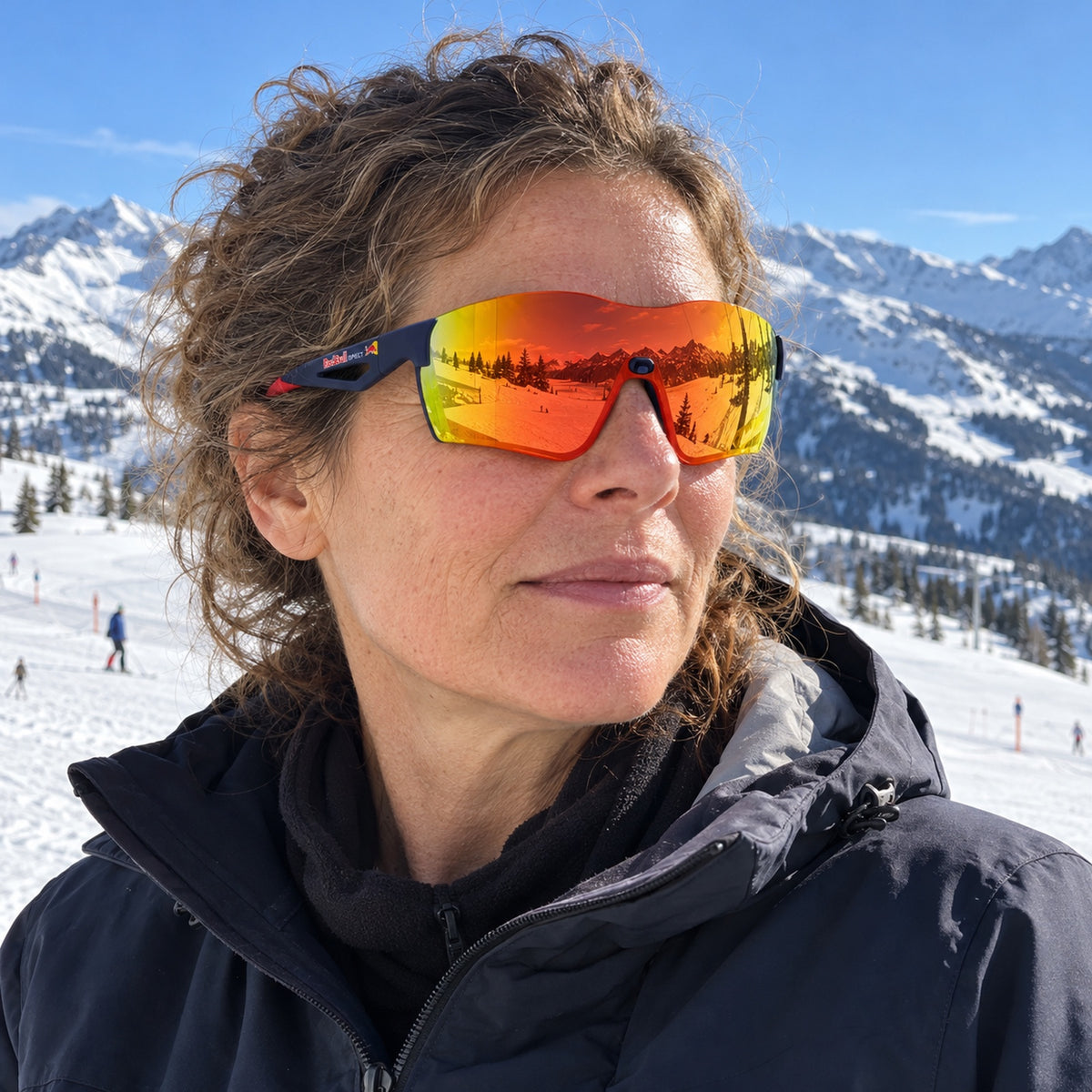Red Bull Spect FUSE Sunglasses – Blue with Brown Mirror Lenses – ilustrační foto (AI)
