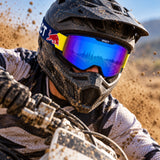 Gogle snowcrossowe Red Bull Spect TORP – niebieskie z niebieską szybą – zdjęcie poglądowe (AI)