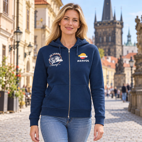 Repsol Honda MotoGP Fan Hoodie with 30 Years Motif – illustrative photo (AI)