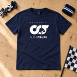 Dziecięca koszulka lifestyle Scuderia AlphaTauri F1 – niebieska – zdjęcie poglądowe (AI)