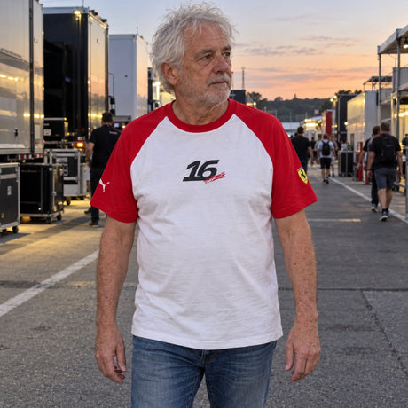 Charles Leclerc Scuderia Ferrari F1 x Puma T-Shirt – Fan Edition – ilustrační foto (AI)