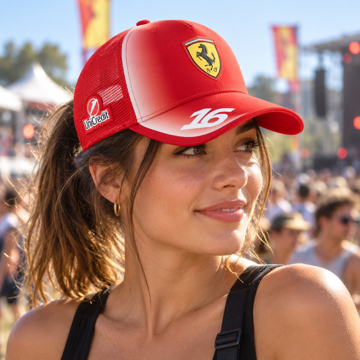 Charles Leclerc Scuderia Ferrari F1 x Puma Mesh Cap – Team Edition – illustrative photo (AI)