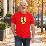 Scuderia Ferrari F1 Casual T-Shirt with Large Logo – Red – illustrative photo (AI)
