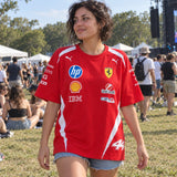 Scuderia Ferrari F1 x Puma Lewis Hamilton #44 Driver T-Shirt – Red, Oversized – ilustrační foto 2 (AI)