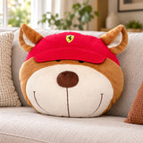 Scuderia Ferrari Plush Teddy Bear Cushion – illustrative photo (AI)