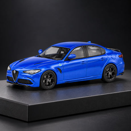 Solido Alfa Romeo Giulia Quadrifoglio Model 1:43 – Blue – illustrative photo (AI)