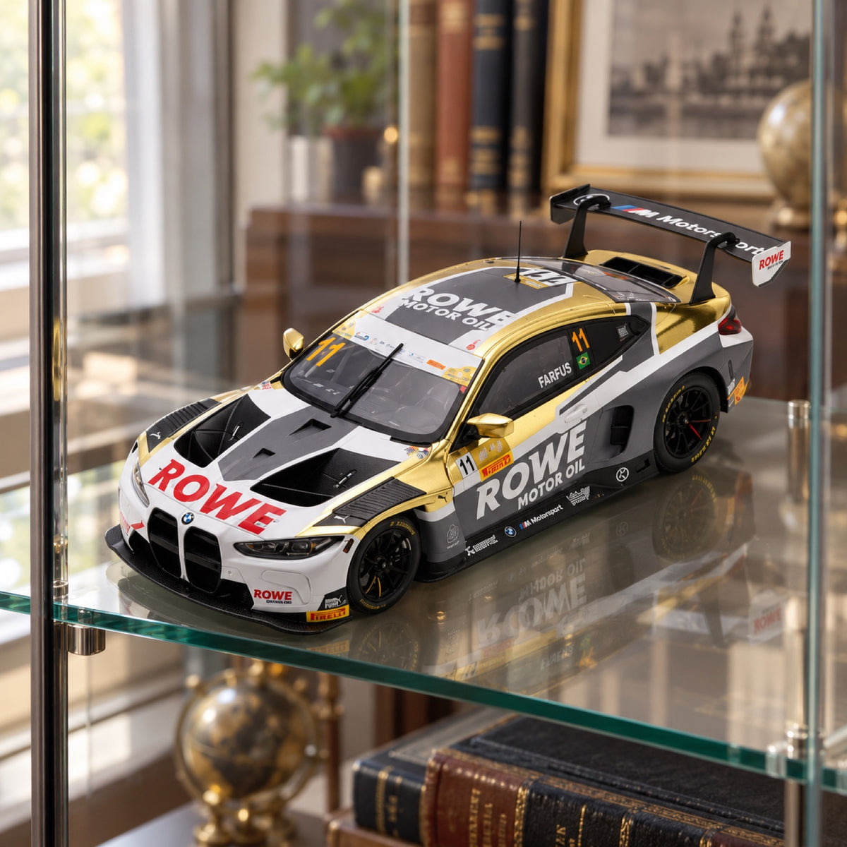 BMW M4 GT3 FIA GT Macau 2023 Model 1:18 No. 11 – Spark – illustrative photo (AI)