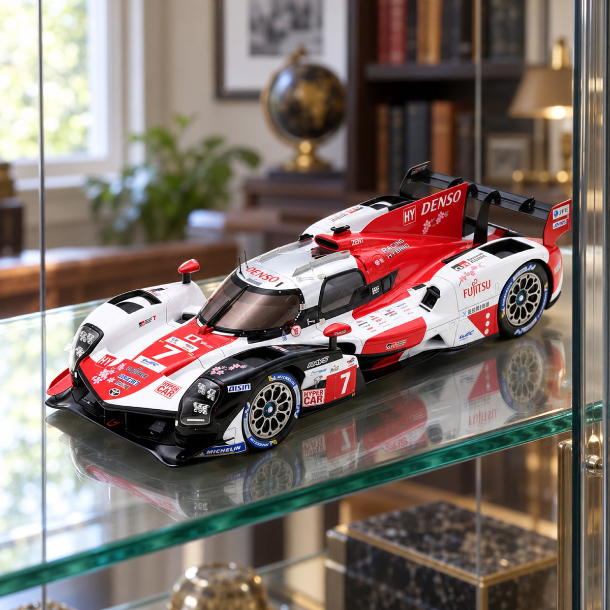 Model Spark Toyota GR010 24H Le Mans 2023 1:18 nr 7 – zdjęcie poglądowe (AI)