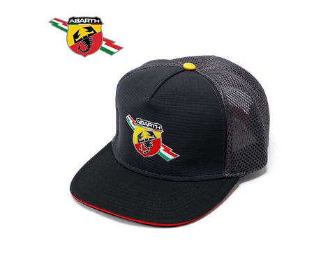 Abarth Corse flat-brim cap grey
