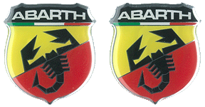 Naklejki Abarth 3D