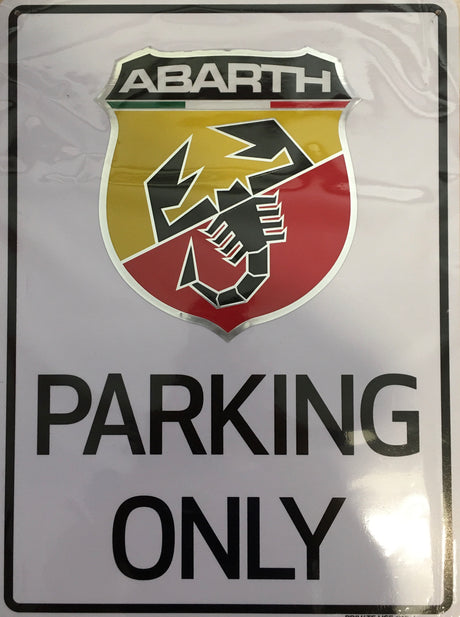 Tabliczka Abarth PARKING ONLY