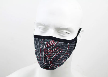 Maseczka Alfa Romeo Carbon czarna, produkt oficjalny