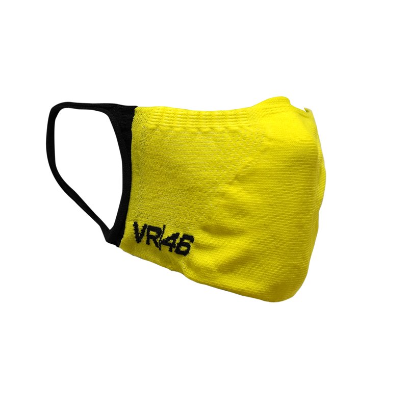 Valentino Rossi VR46 kids' face mask yellow