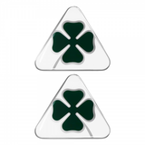 Alfa Romeo 3D Quadrifoglio stickers right and left 95 x 85 mm