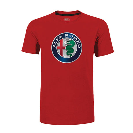 Koszulka Alfa Romeo czerwona z logo AR