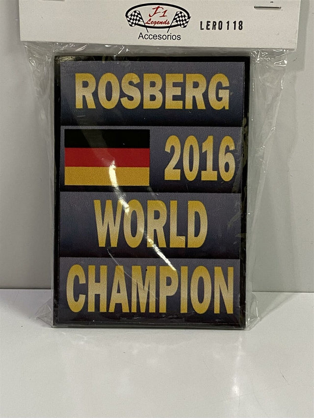 Pitboard N. Rosberg World Champion 2016