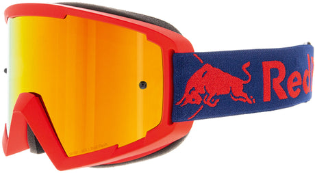 Gogle motocrossowe Red Bull Spect WHIP czerwone z pomarańczową szybą