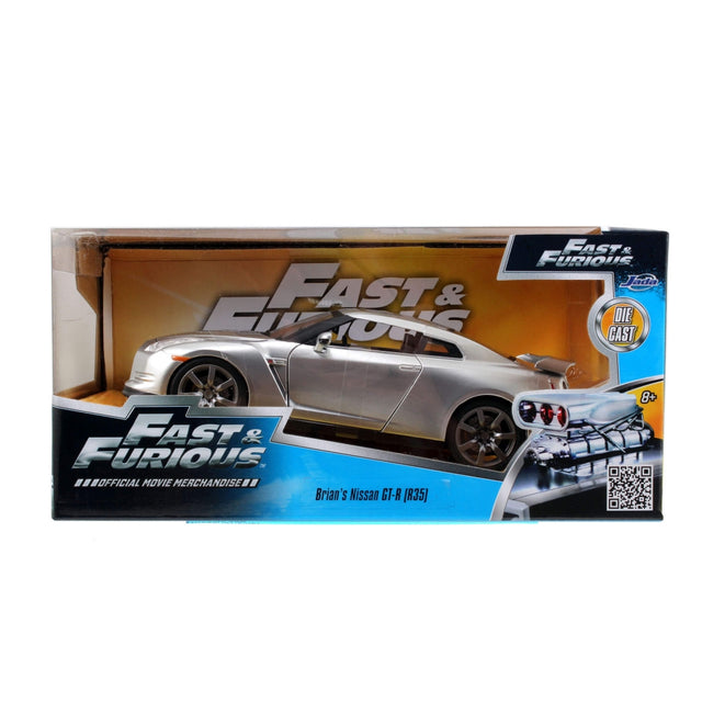 Model Szybcy i wściekli Nissan GT-R Silver 2009 Brian
