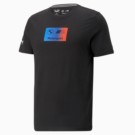 Czarna koszulka BMW Motorsport z logo BMW M