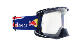 Gogle motocrossowe Red Bull Spect STRIVE niebieskie z przezroczystą szybą