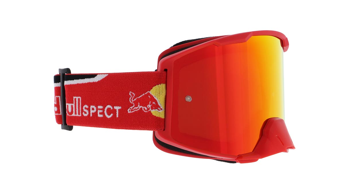 Gogle motocrossowe Red Bull Spect STRIVE S czerwone z czerwoną szybą