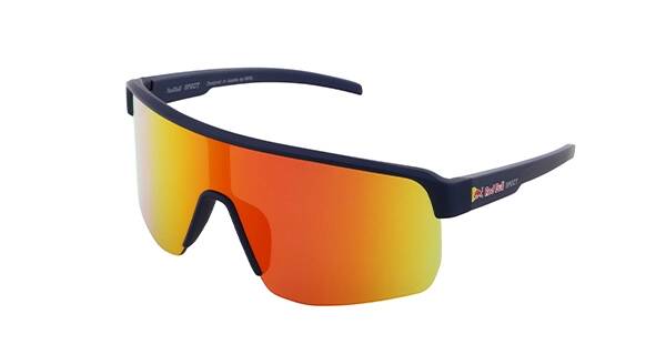 Okulary przeciwsłoneczne Red Bull Spect DAKOTA niebieskie z pomarańczowymi soczewkami