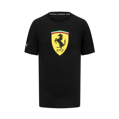Koszulka Scuderia Ferrari F1 casual z dużym logo czarna