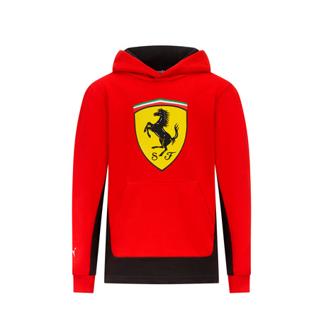 Dziecięca bluza casual Scuderia Ferrari F1 z dużym logo czerwona - 128 cm